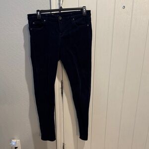 Kut from the Kloth Women’s Dark Navy Slim Corduroy Jeans